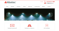 Desktop Screenshot of abatec.cz